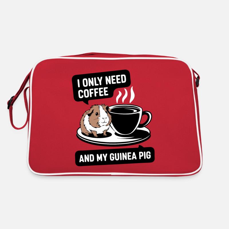 Besoin de café et de mon cochon d’Inde Sac Retro