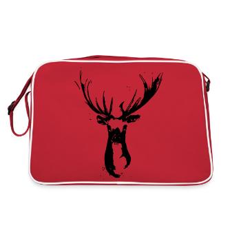 Rehbock Design - Retro Tasche - Rot/Weiß - Hinten
