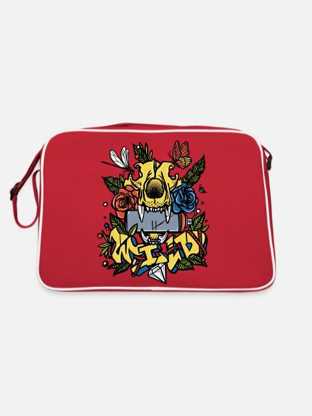 Wild - Retro Bag - red/white - Back