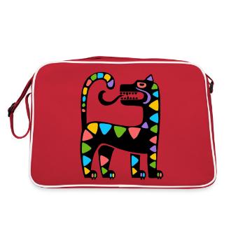Culture inca, Amérique latine - Sac Retro - rouge/blanc - Dos