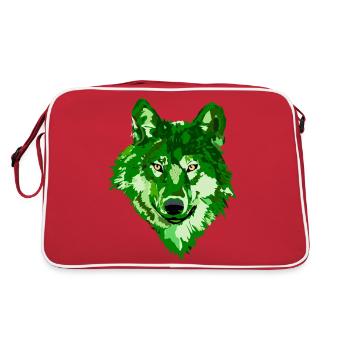 Wolf Fantasy monochrome - Sac Retro - rouge/blanc - Dos