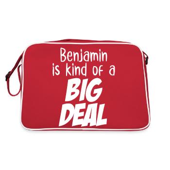 Benjamin is Kind of a Big Deal - Retro Bag - red/white - Back