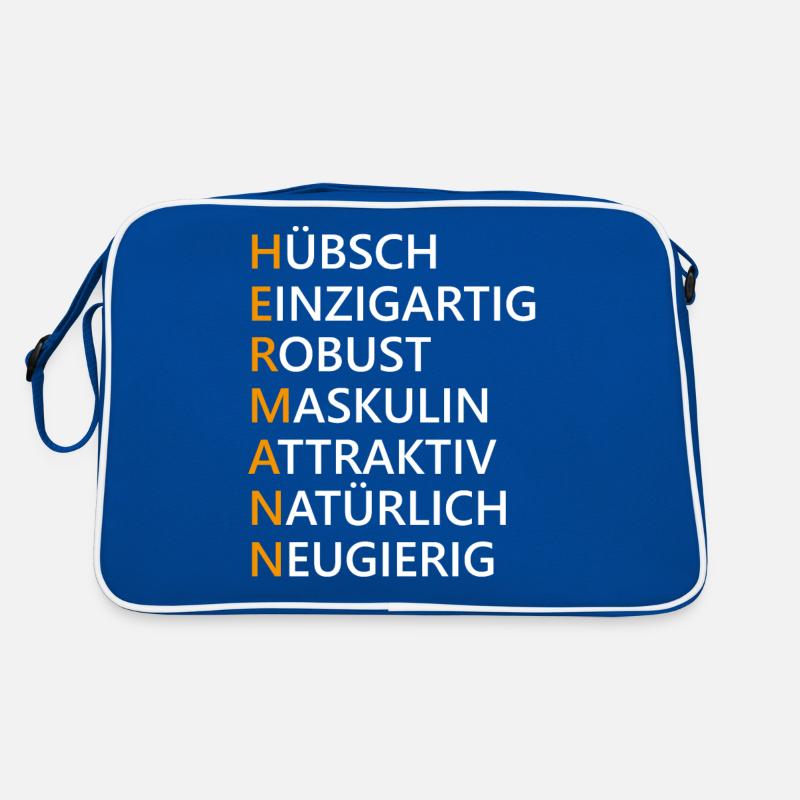 Hermann Name Geschenk Retro Tasche