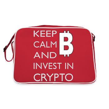 117179778 193801028 Bitcoin Trading Crypto - Retro Tasche - Rot/Weiß - Hinten