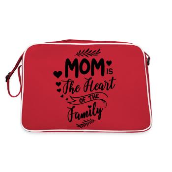 La mère est le cœur d’une famille - Sac Retro - rouge/blanc - Dos