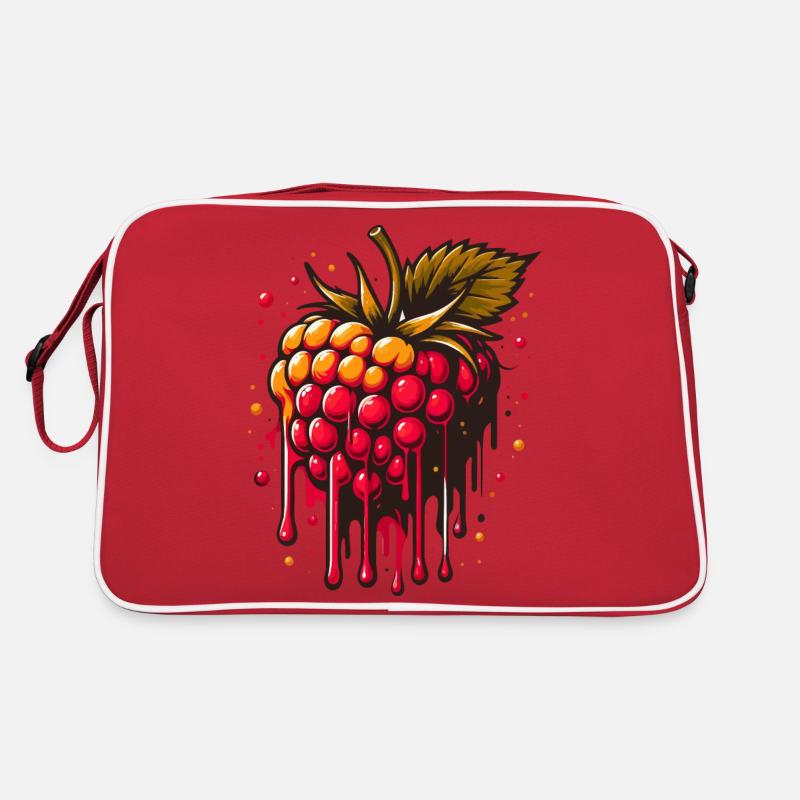 Two-tone dripping raspberry Retro Bag