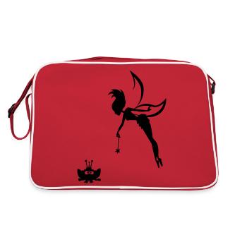un souhait gratuitement - Sac Retro - rouge/blanc - Dos