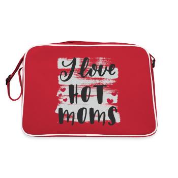 J’aime les mères chaudes - Sac Retro - rouge/blanc - Dos