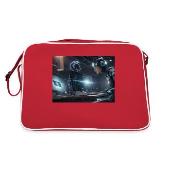 Synthèse de l’avenir de la technologie - Sac Retro - rouge/blanc - Dos
