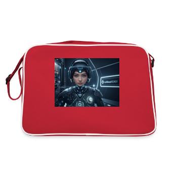 Synthèse de l’avenir de la technologie - Sac Retro - rouge/blanc - Dos