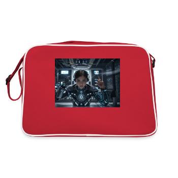 Synthèse de l’avenir de la technologie - Sac Retro - rouge/blanc - Dos