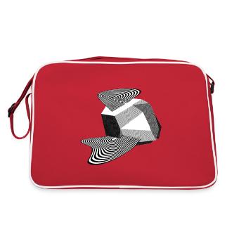 Sharp Curves - Retro Bag - red/white - Back