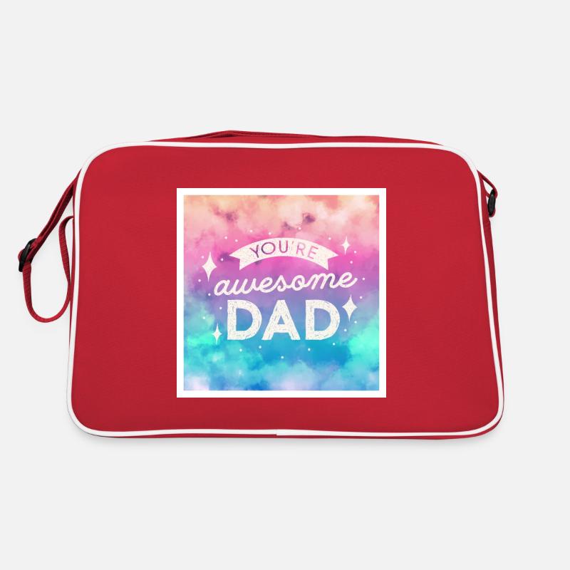 Du bist ein großartiger Papa Retro Tasche