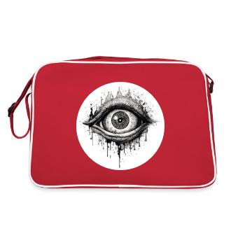 Oeil - Sac Retro - rouge/blanc - Dos