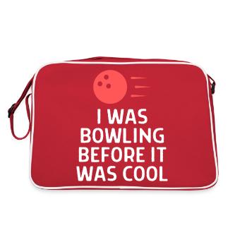 Bowling Dictons Bowling Bowler Skittles Cadeau - Sac Retro - rouge/blanc - Dos