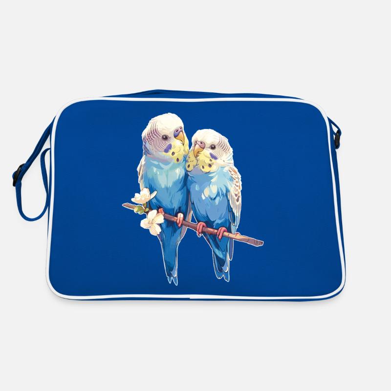Paire de perruches Sac Retro