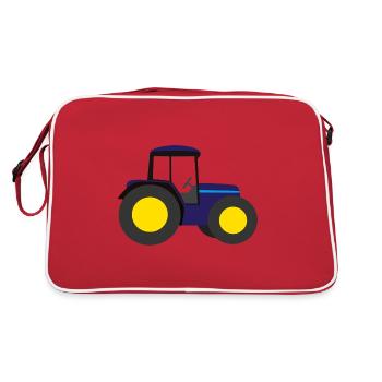 Tracteur tracteur tracteur - Sac Retro - rouge/blanc - Dos