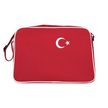 Turquie croissant étoile drapeau drapeau türkiye pays - Sac Retro - rouge/blanc - Dos