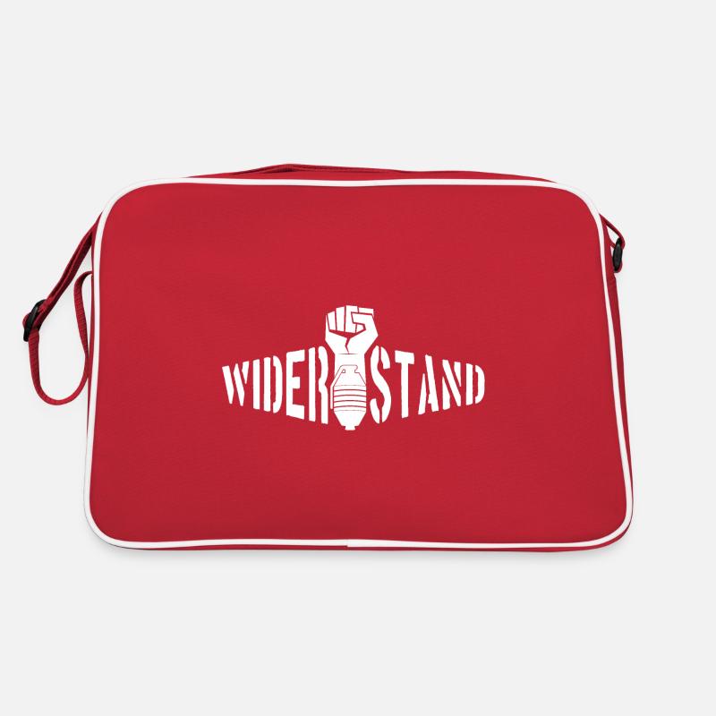 WIDERSTAND DEMO DEMONSTRATION Retro Tasche