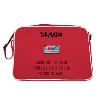 Demain - Sac Retro - rouge/blanc - Dos