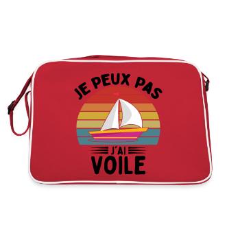 Je Peux Pas J'ai Voile - Sac Retro - rouge/blanc - Dos
