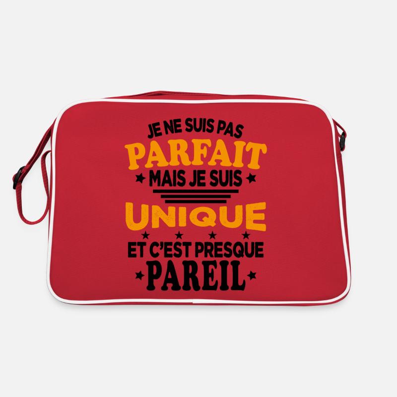 Pas Parfait Je Suis Unique Et C'est Presque Pareil Sac Retro