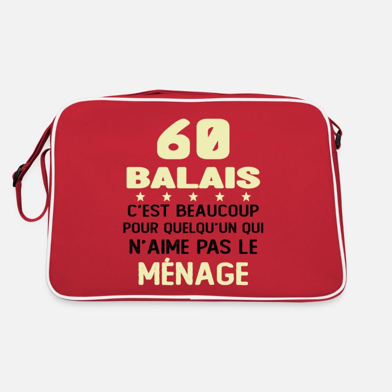 60 balais Drôle Cadeau Anniversaire 60 ans Sac Retro