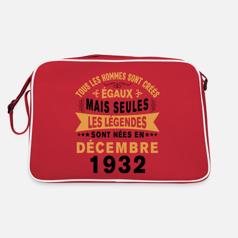 Les légendes sont nées en Décembre 1932 Cadeau Sac Retro