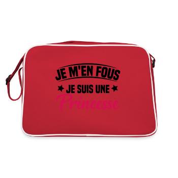 je m'en fou je suis une princesse - Sac Retro - rouge/blanc - Dos