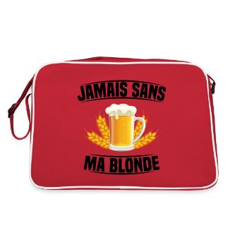 Jamais Sans Ma blonde - Sac Retro - rouge/blanc - Dos