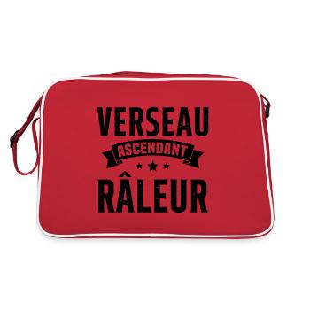 Verseau ascendant râleur cadeau humour signe - Sac Retro - rouge/blanc - Dos