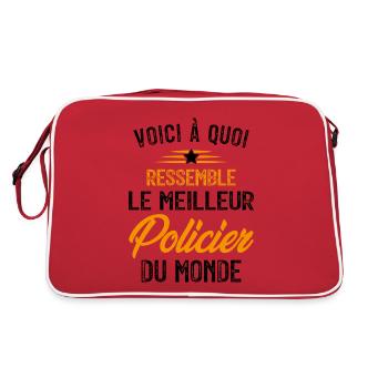 Voici à quoi ressemble le meilleur Policier - Sac Retro - rouge/blanc - Dos