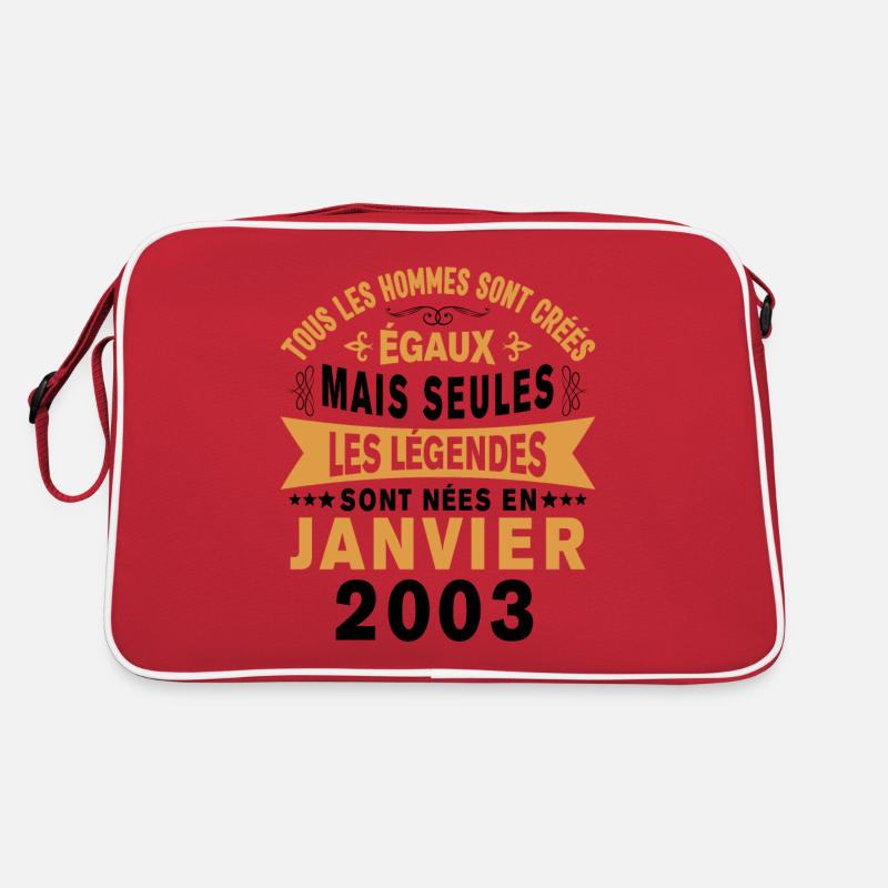 Les légendes sont nées en Janvier 2003 Vintage Sac Retro