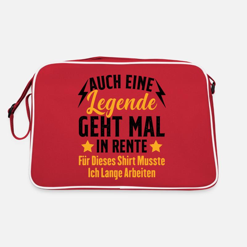 A Legend Retires Funny Pensioner Retro Bag