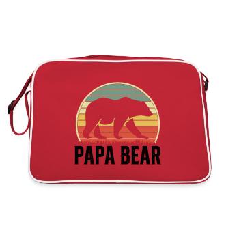 Papa Ours Papa Fier Papa Fier Papa - Sac Retro - rouge/blanc - Dos