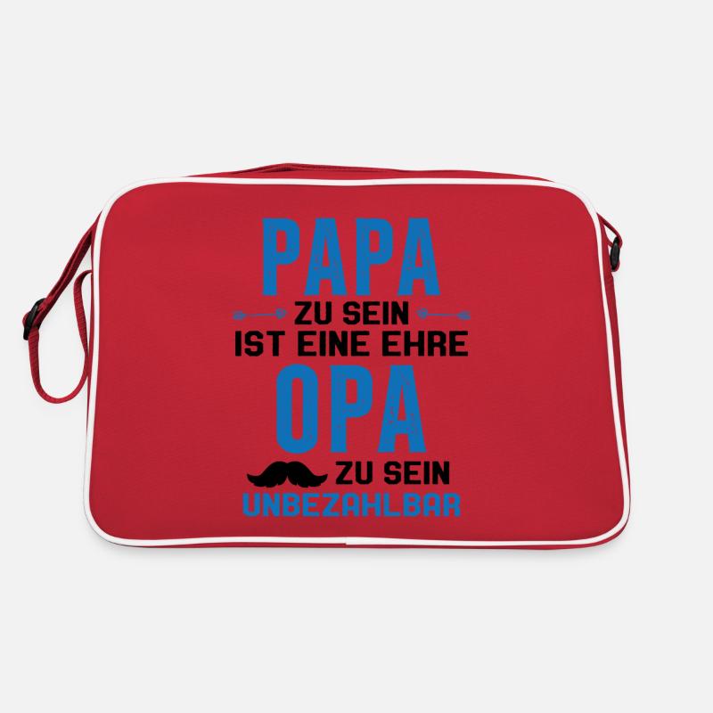 être papa est un honneur être papy n'a pas de prix Sac Retro