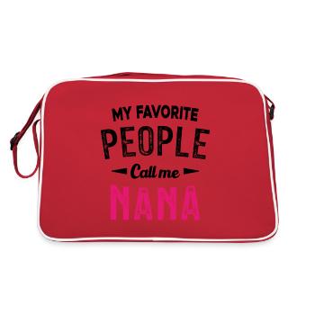 Mes personnes préférées m'appellent Nana - Sac Retro - rouge/blanc - Dos