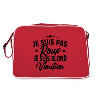 Je suis Pas Roux je suis Blond Vénitien - Sac Retro - rouge/blanc - Dos