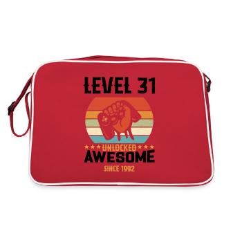Level 31 complete 1992 Birthday Gift - Retro Bag - red/white - Back