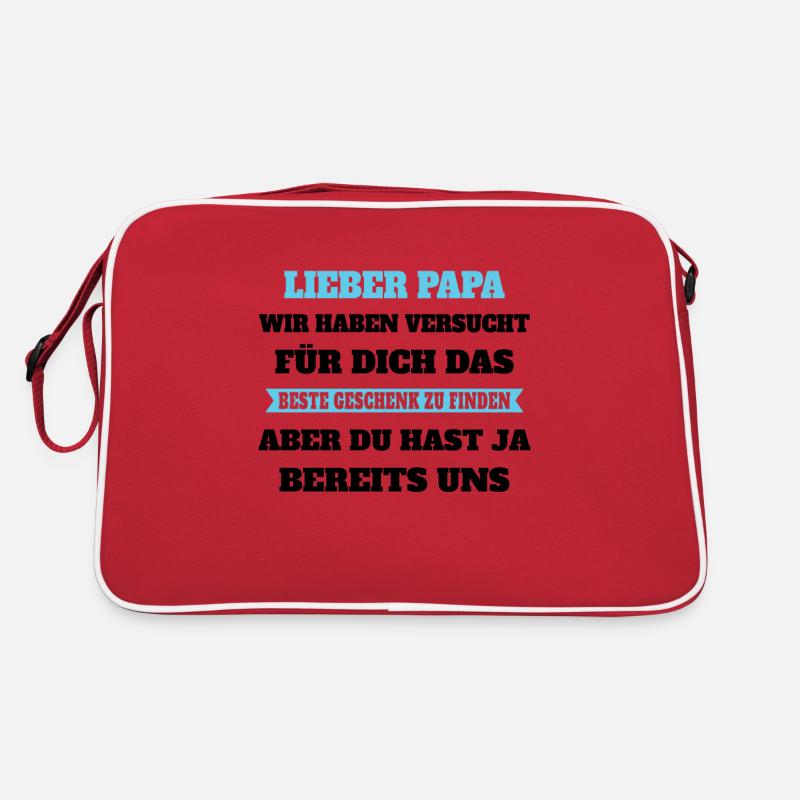 Papa Beste Geschenk Bereits Uns Vater Väter Kinder Retro Tasche