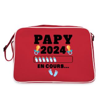 Futur Papy 2024 En Cours - Sac Retro - rouge/blanc - Dos