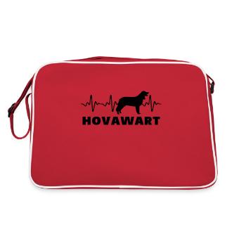 Hovawart Coeur palpitations chien drôle - Sac Retro - rouge/blanc - Dos