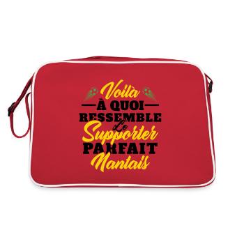 Supporter Nantais Cadeau Foot-ball Club Nantes - Sac Retro - rouge/blanc - Dos