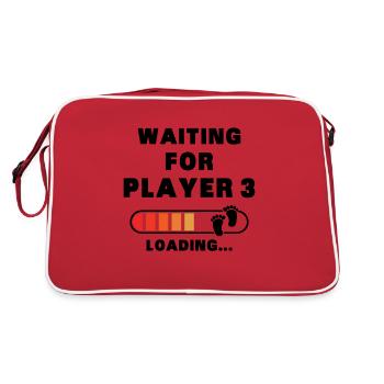 Premiere fois papa maman père mère premiere enfant - Sac Retro - rouge/blanc - Dos