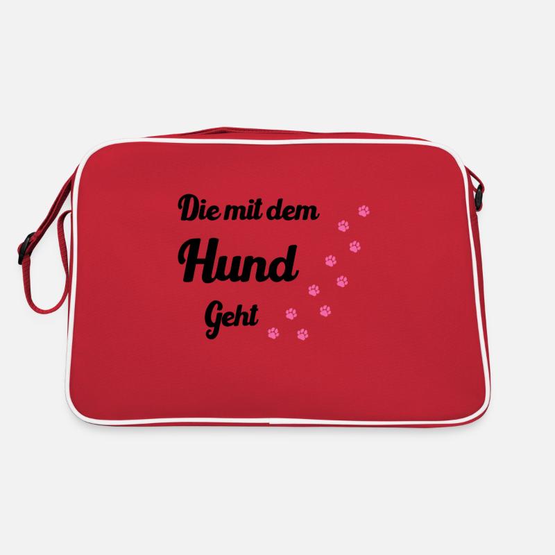 Who walks with the dog Retro Bag