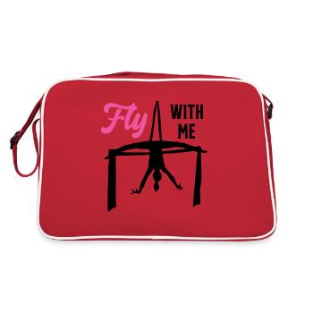 Fly With Me Silk Circus Antenna - Retro Bag - red/white - Back