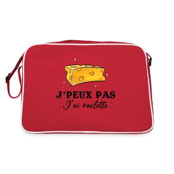 J'peux pas j'ai raclette - Sac Retro - rouge/blanc - Dos