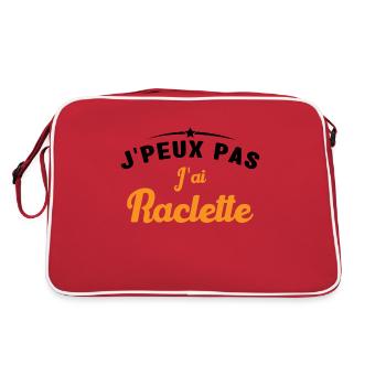 J'peux pas j'ai raclette - Sac Retro - rouge/blanc - Dos