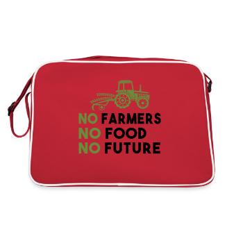 Farmer's Demo No Farmers No Food No Future Farmer - Retro Bag - red/white - Back