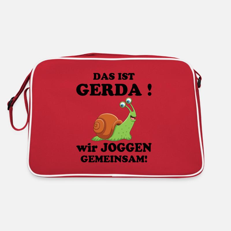 This is Gerda We jog together Running Slow Retro Bag